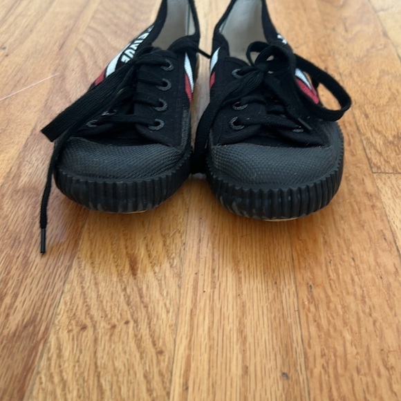 Feivue Unisex Canvas Martial Arts / Kung Fu Shoes - Black, Size 1 Kids ; 32 EU - Picture 4 of 10